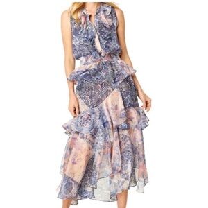 Misa Los Angeles Kidada Dress Ruffle Midi - Size Small